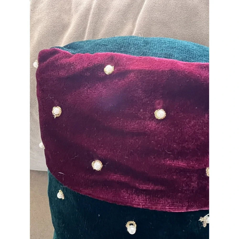 Vintage Stocking Pillow Holiday Christmas Plush; 19